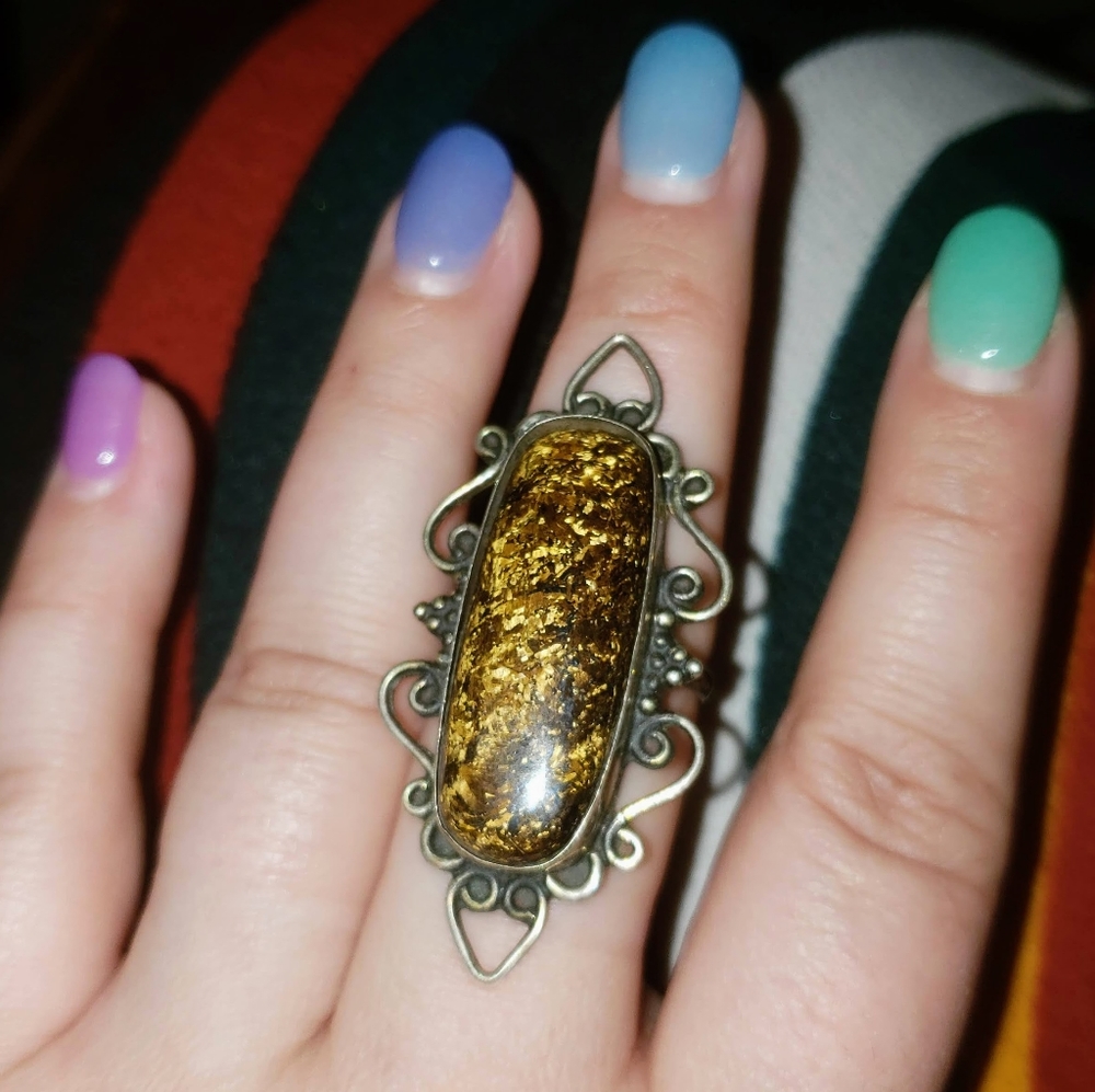 Bronzite ring